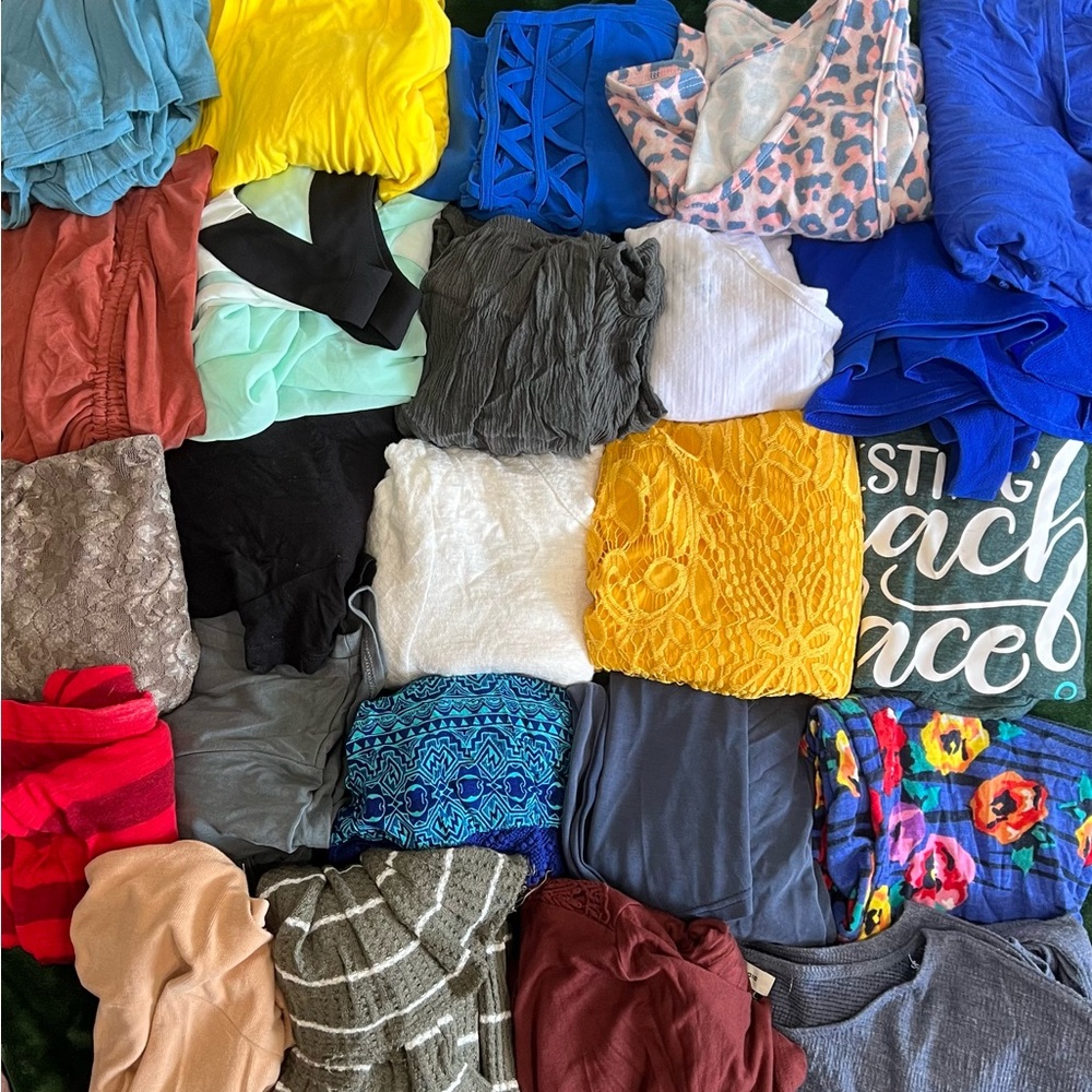 24 tops Colorful Clothing Bundle
